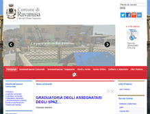 Tablet Screenshot of comune.ravanusa.ag.it